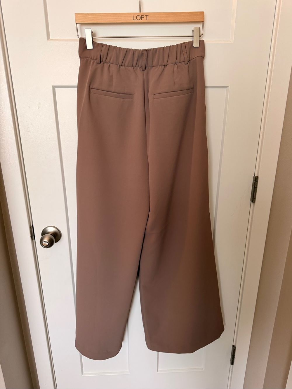 LOFT Versa Crepe Drape Palazzo Pant - Picture 7 of 9